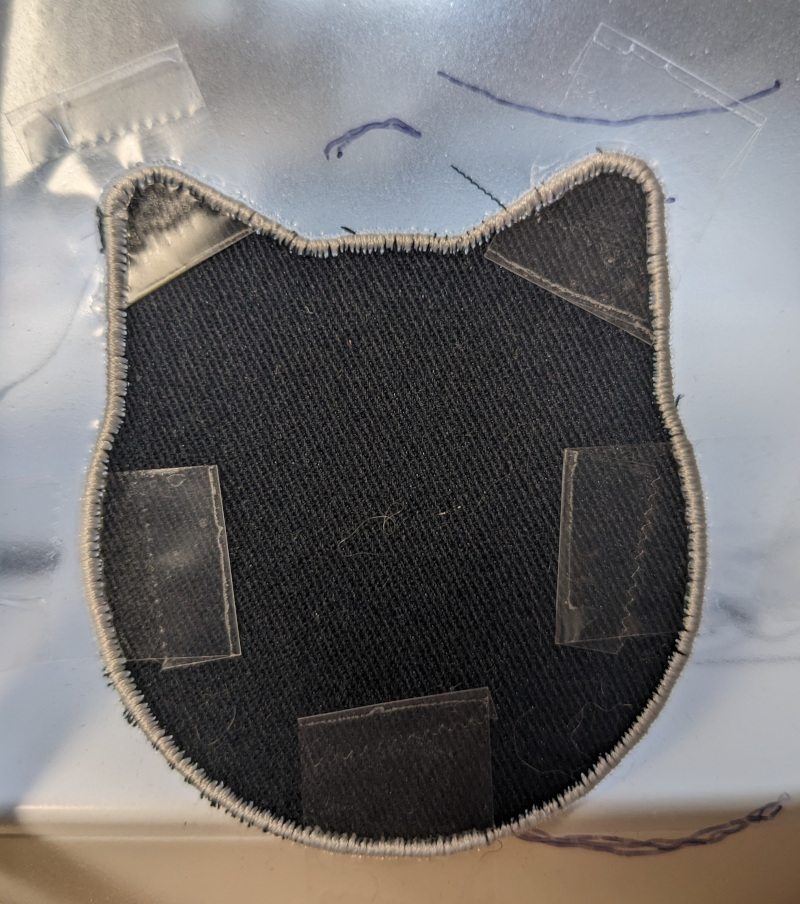 Embroidering a patch